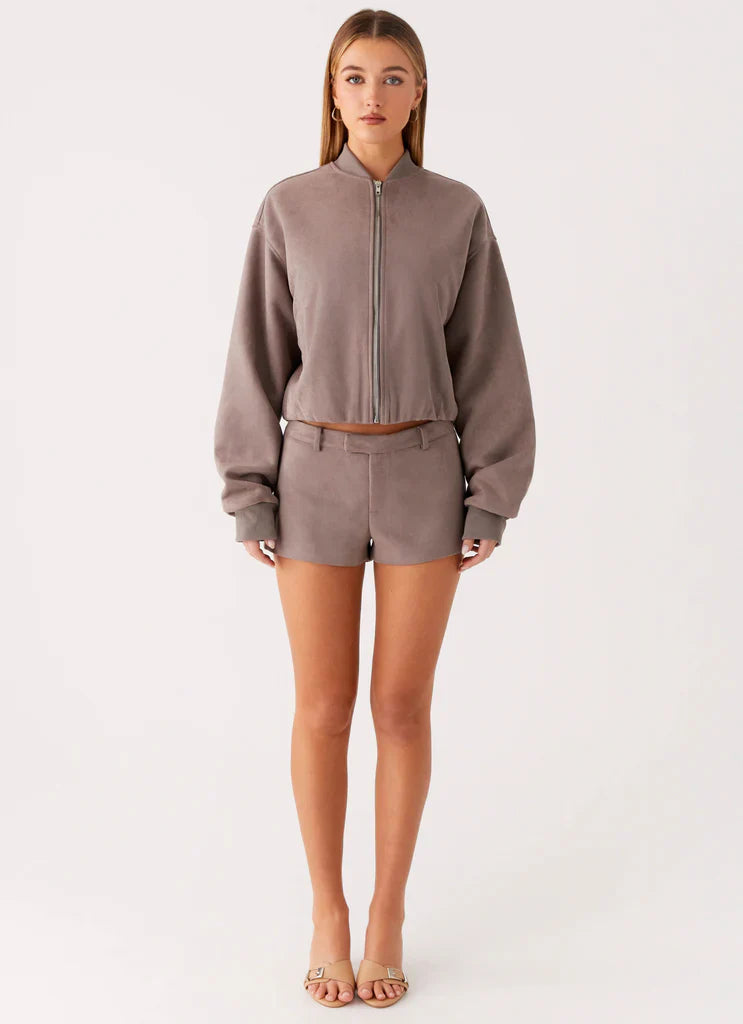 Thats Chill Bomber Jacket - Grey